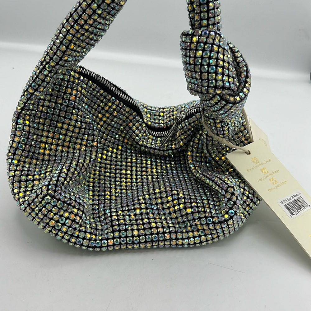 Madison West Rhinestone Embellished Hand Bag - Picture 10 of 15